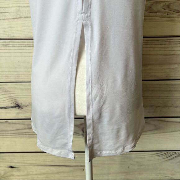 Fabletics White Lightweight Split Back Athletic Tank Top - Picture 7 of 9